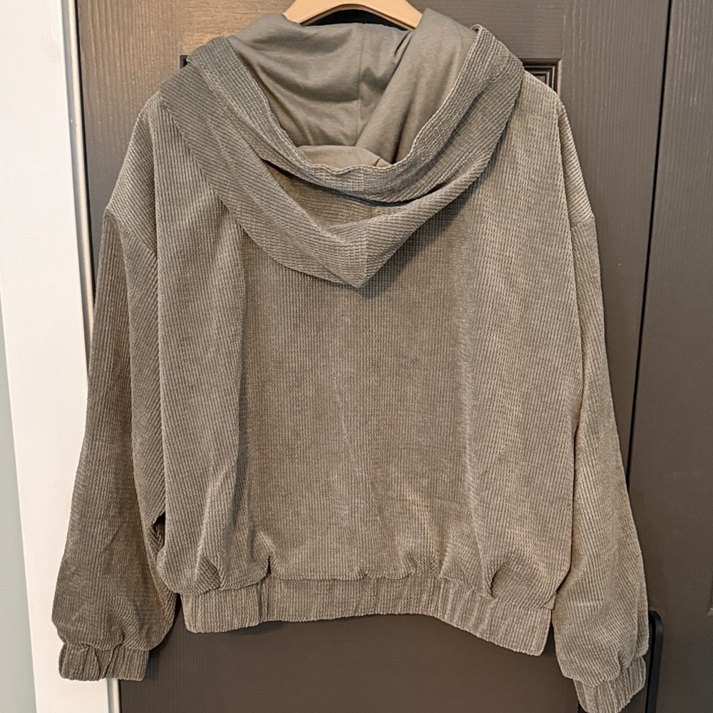 Gray/Olive Green Button-Up Jacket - Picture 4 of 4